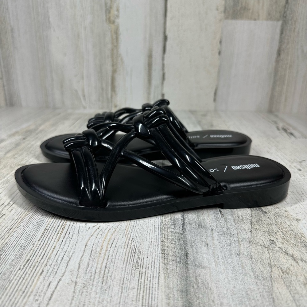 Melissa Wave‎ + Salinas Black PVC Sandals #489
